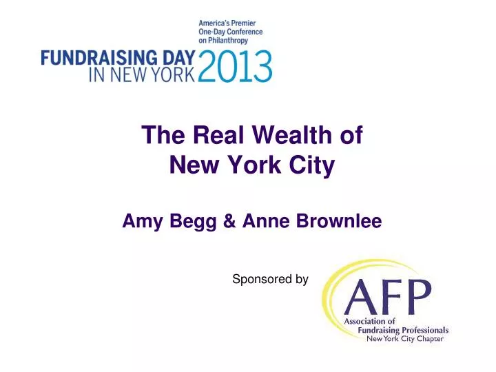 the real wealth of new york city amy begg anne brownlee