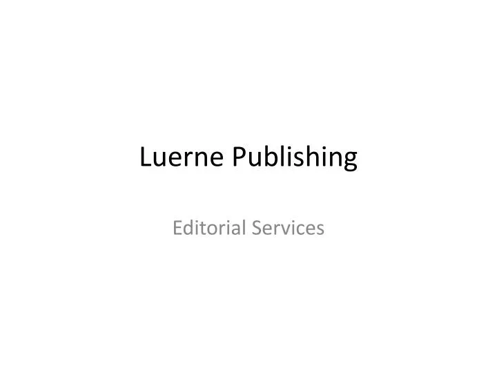 luerne publishing