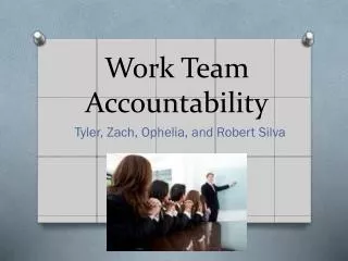 Work Team Accountability