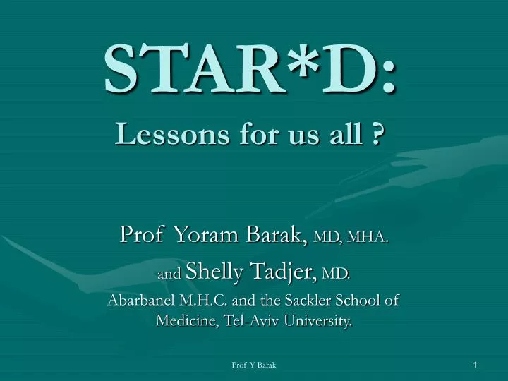 star d lessons for us all