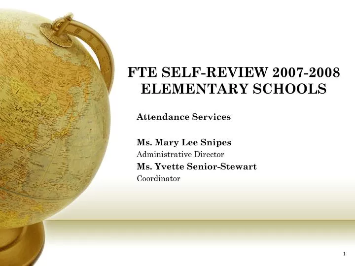 fte self review 2007 2008 elementary schools