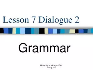 Lesson 7 Dialogue 2