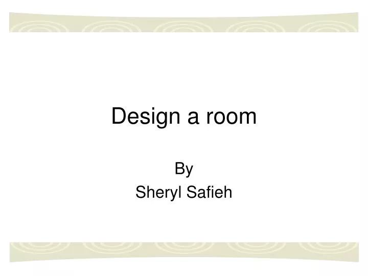 design a room