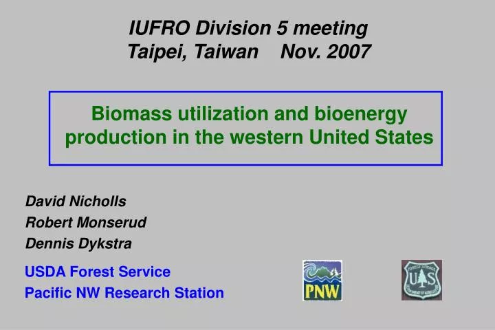 iufro division 5 meeting taipei taiwan nov 2007