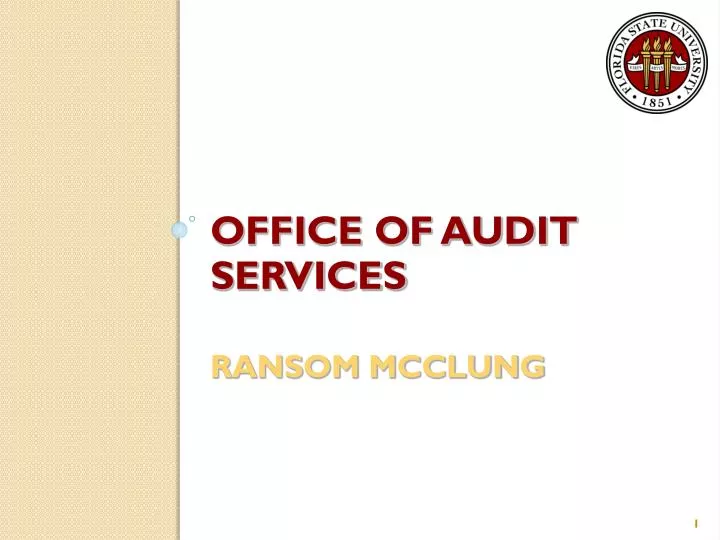 office of audit services ransom mcclung