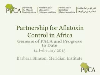Partnership for Aflatoxin Control in Africa