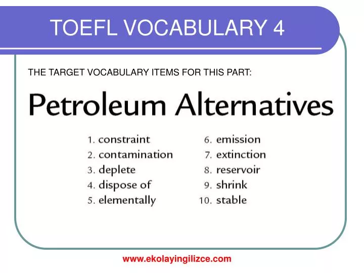 toefl vocabulary 4
