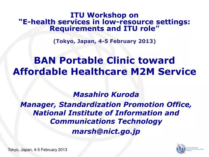 ban portable clinic toward affordable healthcare m2m service
