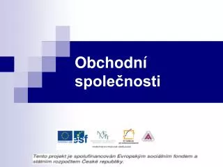 obchodn spole nosti