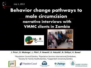 Behavior change pathways to male circumcision