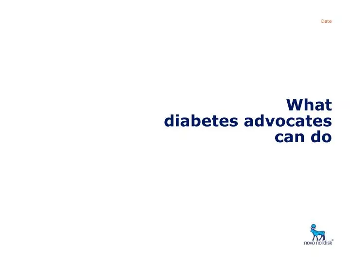 what diabetes advocates can do