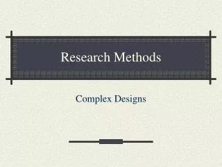 Research Methods