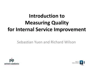 introduction to measuring quality for internal service improvement