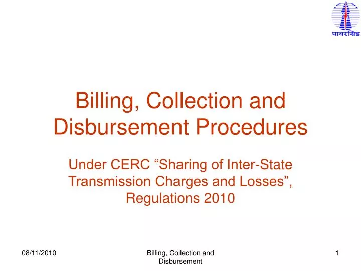 billing collection and disbursement procedures
