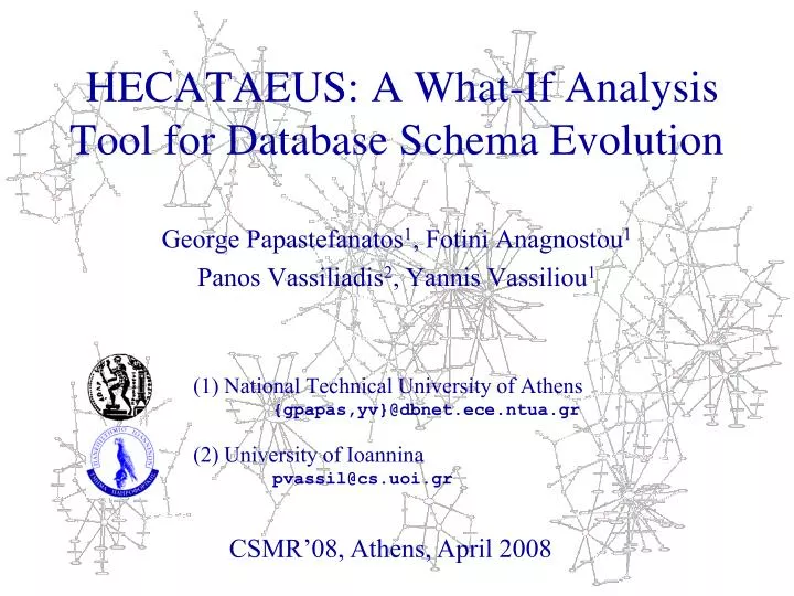 hecataeus a what if analysis tool for database schema evolution