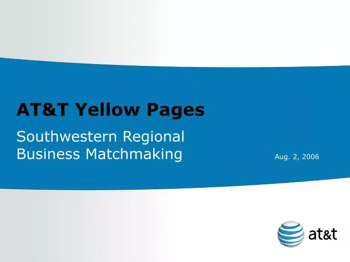 at t yellow pages