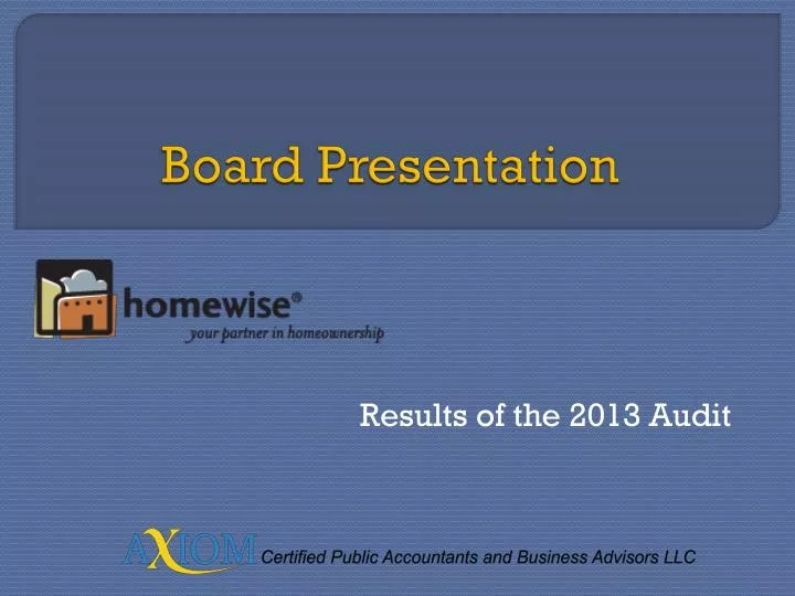 board presentation