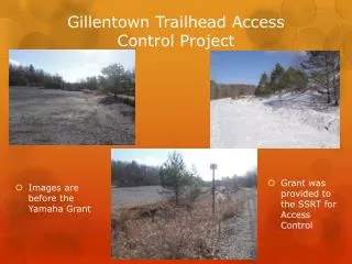 Gillentown Trailhead Access Control Project
