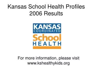 Kansas School Health Profiles 2006 Results