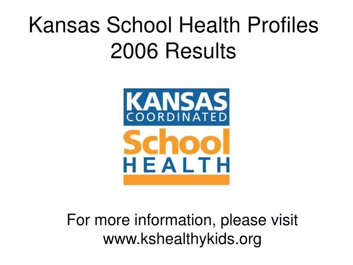 kansas school health profiles 2006 results