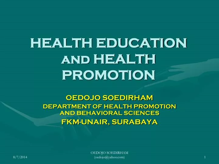 health education and health promotion