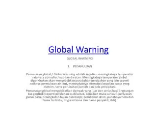 global warning