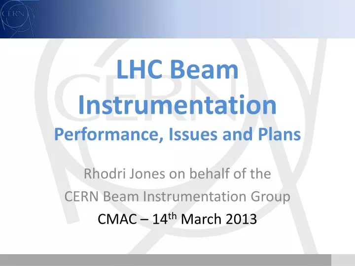 lhc beam instrumentation performance issues and plans