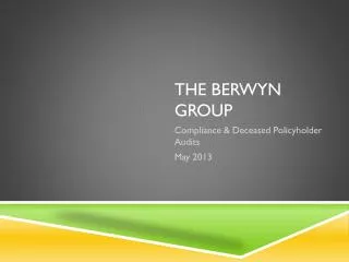 The Berwyn Group