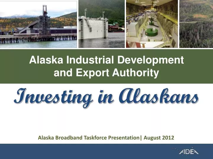 alaska industrial development and export authority