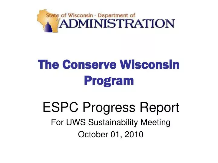 the conserve wisconsin program