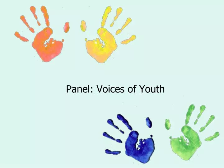 panel voices of youth