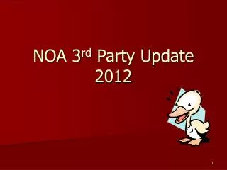 NOA 3 rd Party Update 2012