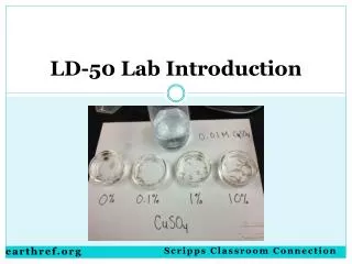 LD-50 Lab Introduction