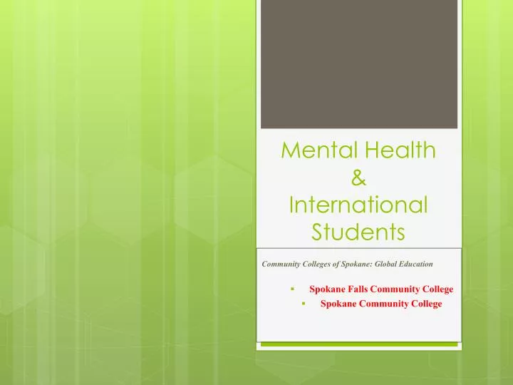 mental health international students