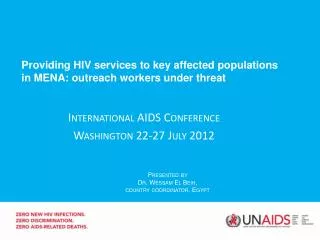 Providing HIV services to key affected populations in MENA: outreach workers under threat