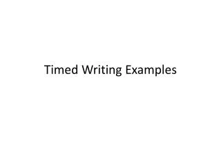 Timed Writing Examples