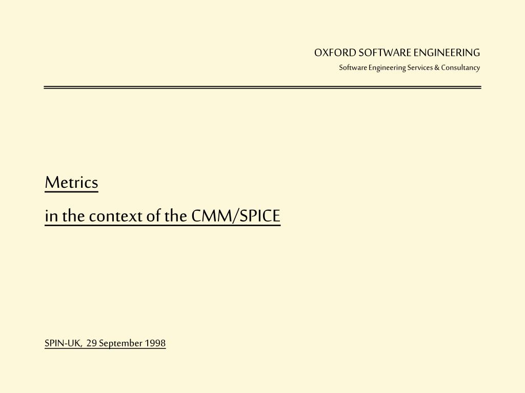PPT - OXFORD SOFTWARE ENGINEERING Software Engineering Services ...