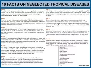 10 FACTS ON NEGLECTED TROPICAL DISEASES