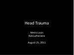 Head Trauma - slide 1