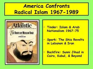 America Confronts Radical Islam 1967-1989