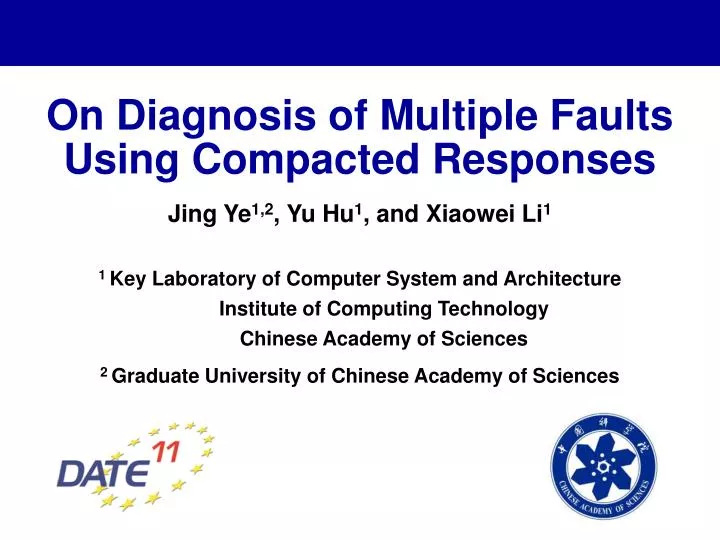 on diagnosis of multiple faults using compacted responses