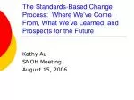 Evolution of Standards-Based Change in Education - slide 1