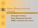 Range Management and Drought