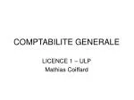 COMPTABILITE GENERALE - slide 1