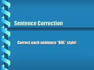 Sentence Correction