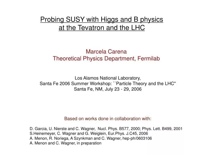 probing susy with higgs and b physics at the tevatron and the lhc