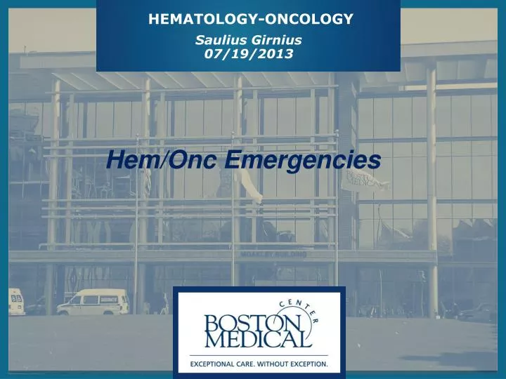 hematology oncology