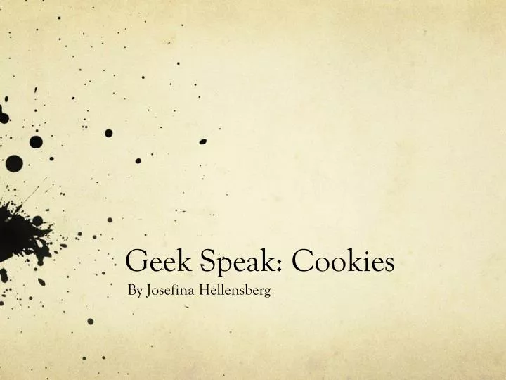 geek speak cookies