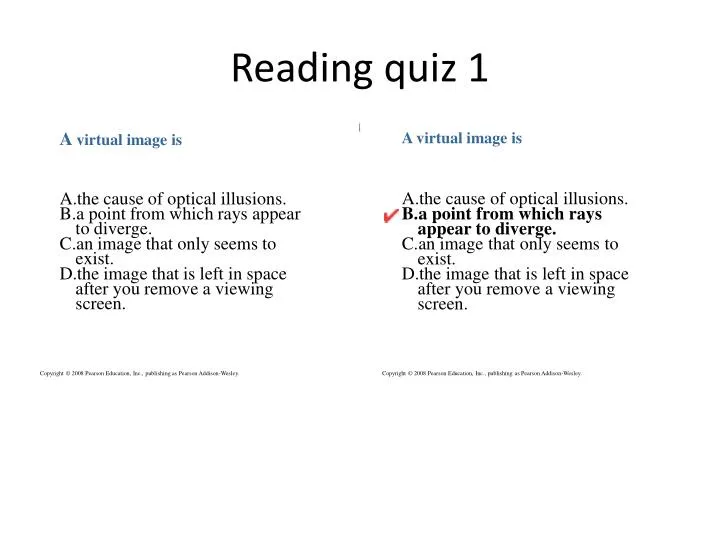 reading quiz 1
