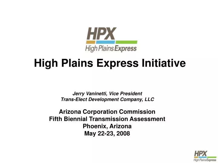 high plains express initiative